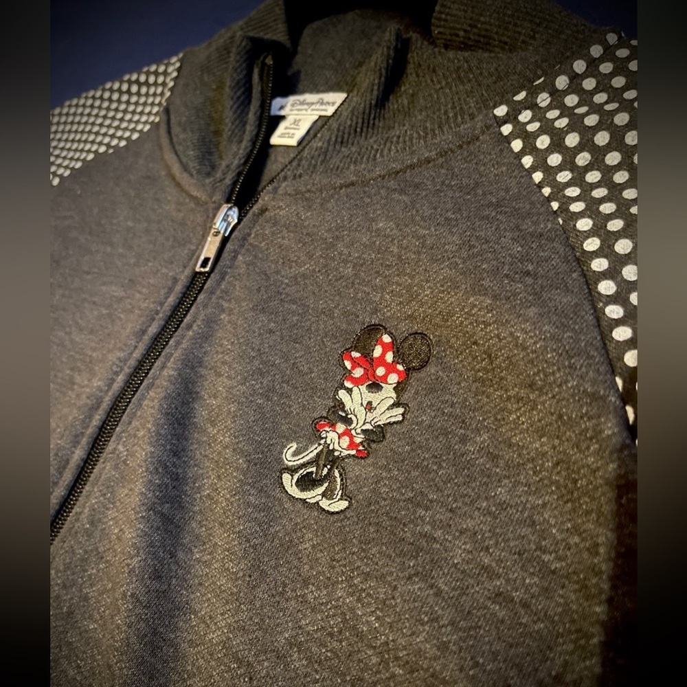 Disney Parks Minnie Mouse Zip Up Jacket